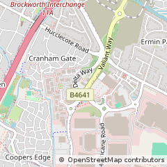 Map of Gloucester, Cheshire