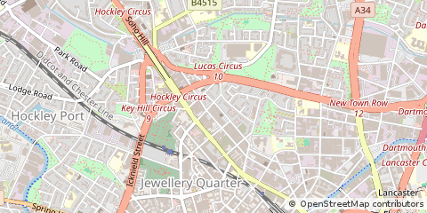 Map of Birmingham, West Midlands