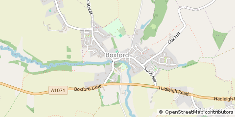 Map of Sudbury, Suffolk