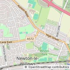 Map of Newton-LE-Willows