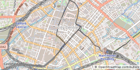 Map of Manchester