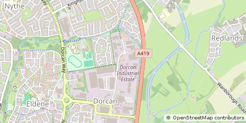 Map of Swindon