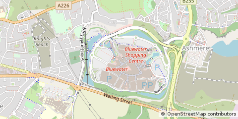 Map of Greenhithe, Kent
