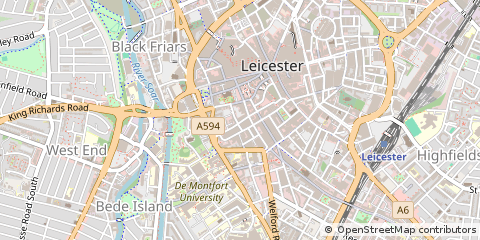 Map of Leicester