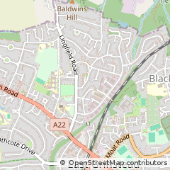 Map of East Grinstead