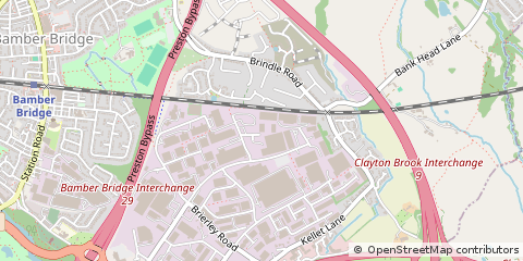 Map of Preston, Lancashire