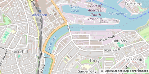 Map of Aberdeen