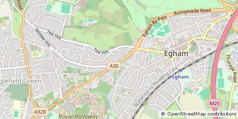 Map of Egham
