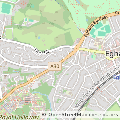 Map of Egham