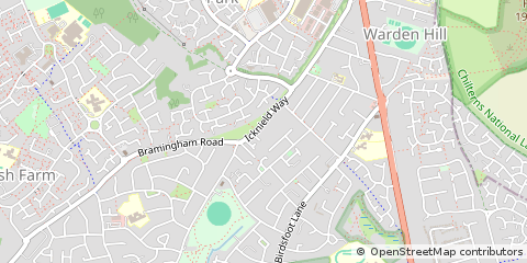 Map of Luton, Bedfordshire