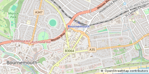 Map of Bournemouth, Dorset