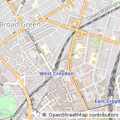 Map of Croydon