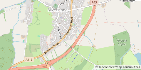 Map of Towcester
