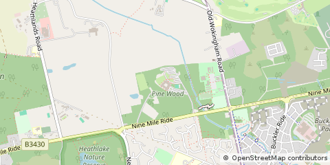 Map of Wokingham, Berkshire