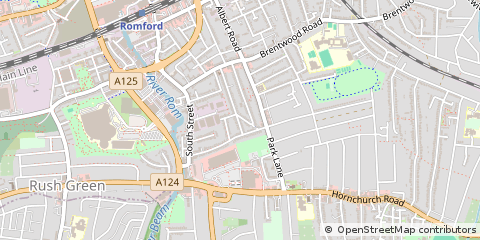 Map of Hornchurch, Essex