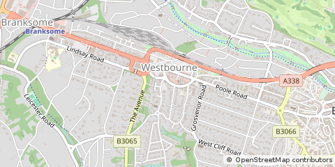 Map of Bournemouth, Dorset