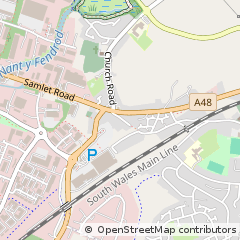 Map of Swansea, West Glamorgan