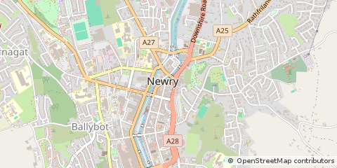 Map of Newry, Down