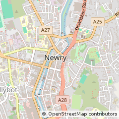 Map of Newry, Down