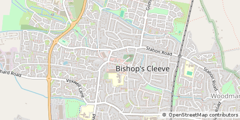 Map of Cheltenham, Gloucestershire