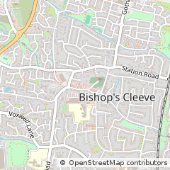 Map of Cheltenham, Gloucestershire
