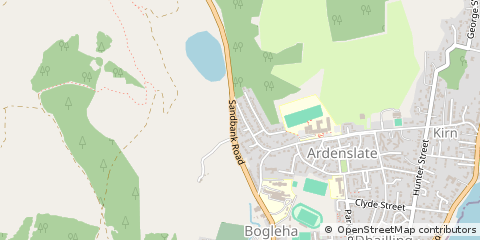Map of Dunoon, Argyll