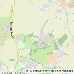 Map of Great Barrow,, Chester