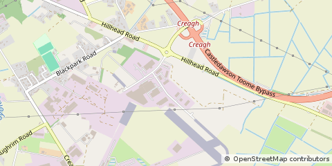 Map of Toomebridge, Antrim