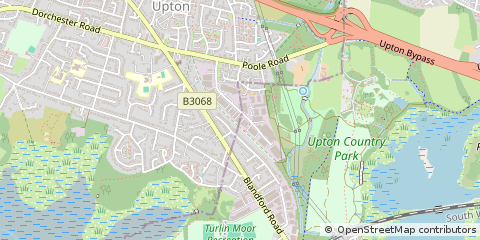 Map of Poole, Dorset