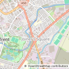 Map of Stoke-on-Trent, Staffordshire
