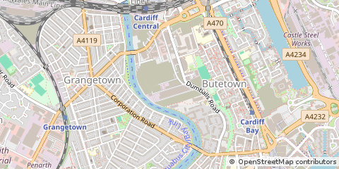 Map of Cardiff