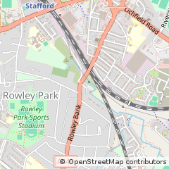 Map of Stafford, Staffordshire