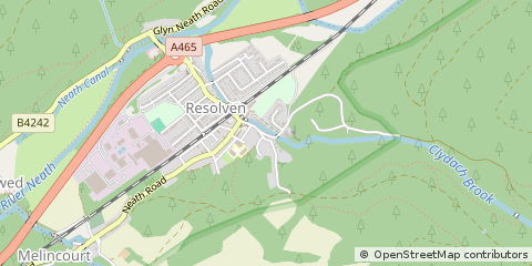 Map of Neath