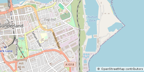 Map of Sunderland