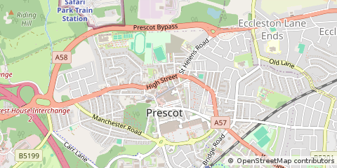 Map of Prescot