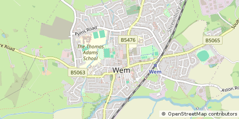 Map of WEM, Shropshire