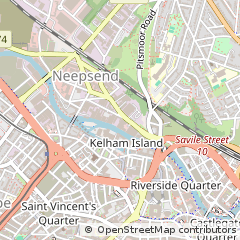 Map of Sheffield, South Yorkshire
