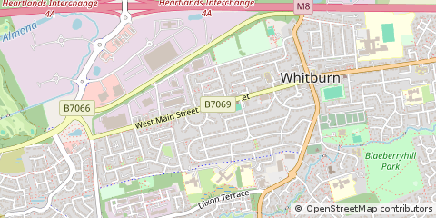 Map of Whitburn, West Lothian