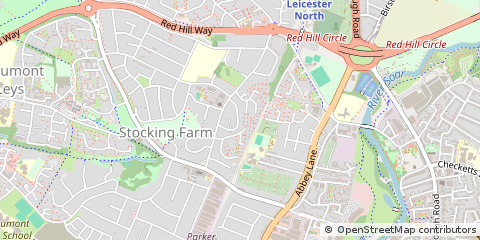 Map of Leicester