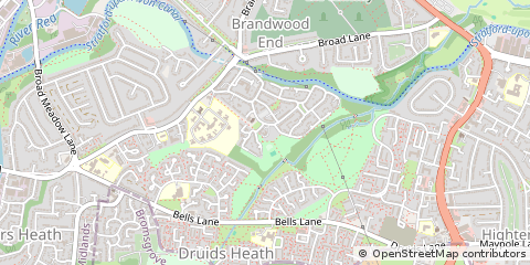 Map of Birmingham, West Midlands