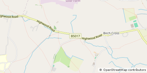 Map of Uttoxeter, Staffordshire