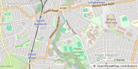 Map of Newcastle Upon Tyne