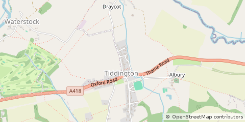 Map of Thame, Oxford