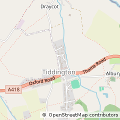 Map of Thame, Oxford