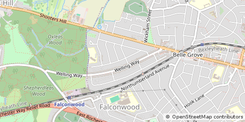 Map of Welling, Kent