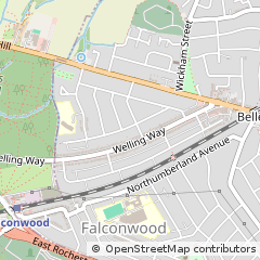 Map of Welling, Kent