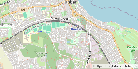 Map of Dunbar