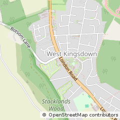 Map of West Kingsdown, Kent