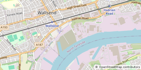 Map of Wallsend