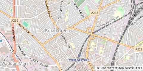Map of Croydon